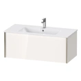 Тумба подвесная Duravit XViu 400x1010x480 мм для раковины 233610, 1 ящик, белый глянцевый/champagne matt (XV40270B122) - миниатюра фото 1