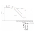 Стильный кухонный смеситель Zorg Clean Water ZR 400 KF-12 в антраците - миниатюра фото 2