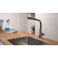 Смеситель Hansgrohe Metris для кухни с выдвижной лейкой - миниатюра фото 2