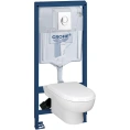 Grohe Solido 39191000: Комплект подвесного унитаза с инсталляцией и кнопкой — немецкое качество и стиль - миниатюра фото 2