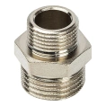 Ниппель STOUT НН переходной 1/2 x 3/8 никелированный - миниатюра фото 1