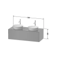 Подвесная тумбочка Duravit White Tulip, 1 выдвижной ящик, белый высокоглянцевый, 408x1300x550 мм (WT4978B8585) - миниатюра фото 2