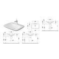 Раковина Duravit PuraVida 700x500 мм без перелива, глубокая, белая (2701700000) - миниатюра фото 2