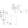 Смеситель для ванны с душем Lemark Status LM4414C - миниатюра фото 3