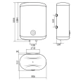 Водонагреватель накопительный электрический Royal Clima GEMMA Inox RWH-GI100-FS - миниатюра фото 2