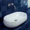 Накладная раковина AZZURRA NUVOLA 60x40 см без отверстия, белая - миниатюра фото 1