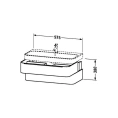 Подвесная тумба Duravit Happy D.2 975х480х380 мм с 2 ящиками, цвет белый глянцевый (H2636602222) - миниатюра фото 2