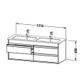 База под раковину Duravit Ketho с 4 выдвижными ящиками, 480x1270x475 мм, белый глянец (KT643302222) - миниатюра фото 2