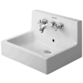 Раковина Duravit Vero 600x470 мм с системой перелива и креплением, белая (453600025) - миниатюра фото 1