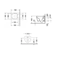 Унитаз подвесной Duravit ME by Starck Compact Rimless с сиденьем микролифт, белый (253009+002019)) - миниатюра фото 2