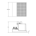 Аудиомодуль GESSI BINARIO 200x200 мм с простой установкой Easy-Fix в цвете Mirror Steel (61113#238) - миниатюра фото 2