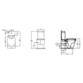 Унитаз-компакт Ideal Standard Connect Cube с системой антивсплеска, E803701 - миниатюра фото 3