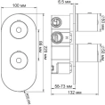 Термостат Wasserkraft Berkel 4833 со встроенным блоком - миниатюра фото 6
