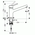 Кухонный смеситель Hansgrohe Talis S M52 поворотно-вытяжной, хром (32851000) - миниатюра фото 2