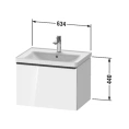 Подвесная тумба Duravit D-Neo белая матовая 634x452 мм с ящиком (DE425401818) - миниатюра фото 2