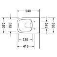 Подвесной унитаз Duravit DuraStyle 2538090000 (2538090000) - миниатюра фото 10