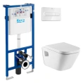 Комплект для подвесного унитаза Roca: инсталляция Duplo WC 89009000K, чаша Gap 346477000, сиденье Gap 80147200 - миниатюра фото 1