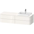 Подвесная тумба Duravit Happy D.2 Plus, 408x1600x550 мм, 4 ящика, цвет Stone Grey Satin Matt (HP4973L9292) - миниатюра фото 1