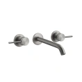 Встраиваемый смеситель GESSI 316 для раковины на 3 отверстия, сталь brushed (54394#239) - миниатюра фото 1