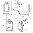 Напольный твердотопливный одноконтурный котел Zota Box-8 (8кВт) - миниатюра фото 5