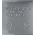 Отвод канализационный HTB 50 45° Ostendorf - миниатюра фото 3