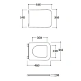 Сиденье для унитаза GLOBO Stone 52 см с микролифтом (белое) STS03/ST004/STS05/ST002 (ST022.BI/cr) - миниатюра фото 2