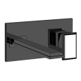 Встраиваемый смеситель Gessi Eleganza для раковины: черный металлик с высоким изливом (46088#706) - миниатюра фото 1