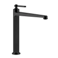 Смеситель GESSI VENTI20 для раковины: высокий однорычажный в матово-черном цвете (65003#299) - миниатюра фото 1