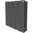 Радиатор биметаллический Royal Thermo Piano Forte 500 noir sable 8 секций-черный - миниатюра фото 1