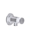 GESSI INCISO: Вывод воды для душевой лейки 1/2 с держателем, цвет Finox (58161#149) - миниатюра фото 1
