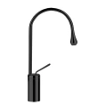 Gessi Goccia Высокий смеситель для раковины на 1 отверстие, черный (33805#299) - миниатюра фото 1