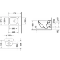 Подвесной унитаз Duravit Vero Air 252509 безободковый (2525090000) - миниатюра фото 4
