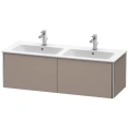 База под раковину Duravit XSquare 1280 мм с двумя выдвижными ящиками, цвет базальт матовый (XS407504343) - миниатюра фото 1