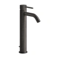 Высокий смеситель GESSI для раковины Brushed Black Metal PVD с донным клапаном (54404#707) - миниатюра фото 1
