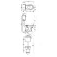 Бачок для унитаза SIMAS Lante LA01/LA02 для низкой трубы, 42x20,5 см, белый (LA28bi) - миниатюра фото 2
