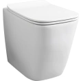 Приставной унитаз ArtCeram A16 ASV002 36×52 см белый с декором Cementina (ASV002 01 86) - миниатюра фото 2