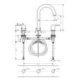 Смеситель для раковины Hansgrohe Vernis Shape с донным клапаном, хром (71563000) - миниатюра фото 2
