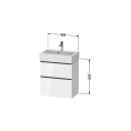 Подвесная тумбочка Duravit D-Neo: компактная, белая глянцевая (DE432902222) - миниатюра фото 2