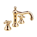 Смеситель для раковины Nicolazzi Nuova Brenta на 3 отверстия с донным клапаном, цвет Gold Brass (2509GB) - миниатюра фото 1