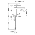 Смеситель для раковины Duravit B.2 хром, однорычажный, на 1 отверстие (B21020002010) - миниатюра фото 2