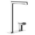 Смеситель для раковины Gessi Anello высокий с длинным изливом, без донного клапана, хром (63316#031) - миниатюра фото 1
