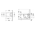 Унитаз подвесной Duravit Me by Starck безободковый с функцией биде Sensowash, белый, 570x370 мм (2529590000) - миниатюра фото 2