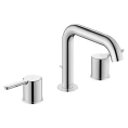 Смеситель для раковины Duravit C.1 на 3 отверстия, излив 160 мм, с донным клапаном, хром (C11060006010) - миниатюра фото 1