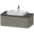 Тумба подвесная Duravit Happy D.2 Plus Stone Grey Satin Matt, 354x1000x480 мм, 1 ящик (HP493109292) - миниатюра фото 1
