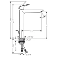 Смеситель для раковины Hansgrohe Logis 240 Fine, хром (71257000) - миниатюра фото 2