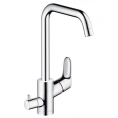 Смеситель для кухни Hansgrohe Focus с поворотным изливом и запорным вентилем (31823000) - миниатюра фото 1