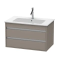 База под раковину Duravit Ketho для ME by Starck, 2 выдвижных ящика, 480x800x475 мм, цвет базальт матовый (KT642904343) - миниатюра фото 1