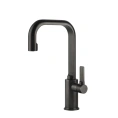 Высокий смеситель для раковины Gessi Inciso без донного клапана в комплекте с подключительными шлангами, хром (58006#031) - миниатюра фото 1