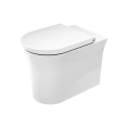 Унитаз напольный Duravit White Tulip безободковый: Легкость чистки с покрытием WonderGliss (20010900001) - миниатюра фото 1