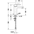 Смеситель для раковины Duravit A.1 с донным клапаном, хром (A11020001010) - миниатюра фото 2